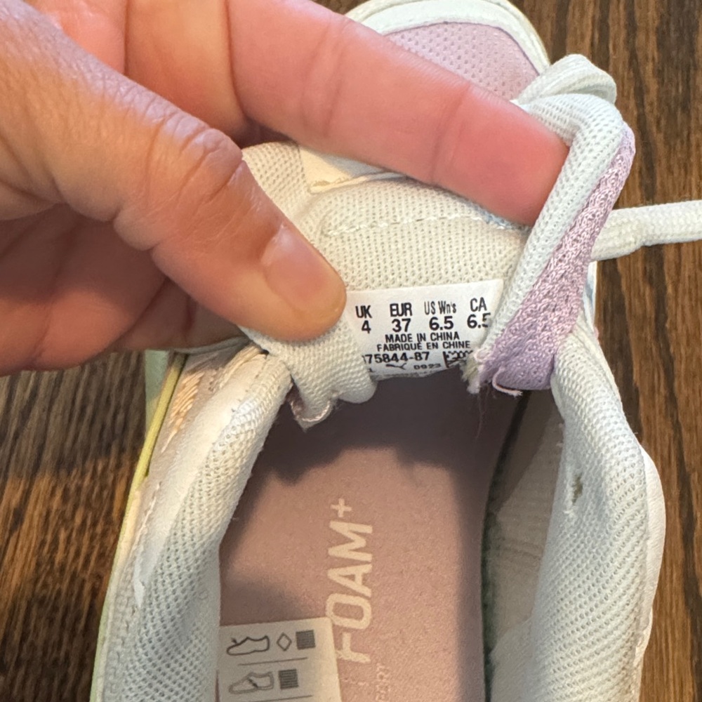 Puma Women's Athletic Shoes - Pastel Pink, Green, and Orange - Picture 3 of 6